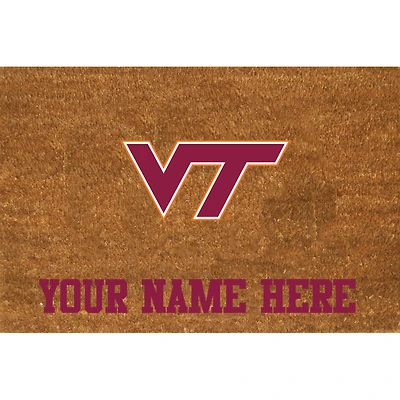 Virginia Tech Hokies 23'' x 35'' Personalized Door Mat
