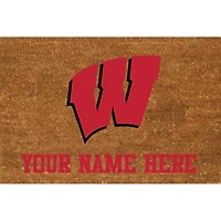 Wisconsin Badgers 23'' x 35'' Personalized Door Mat