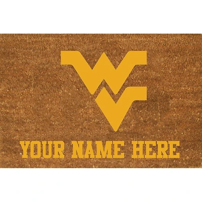 West Virginia Mountaineers 23'' x 35'' Personalized Door Mat