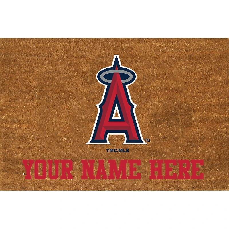 Los Angeles Angels 23'' x 35'' Personalized Door Mat