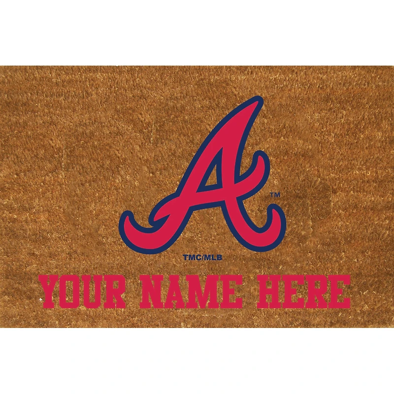 Atlanta Braves 23'' x 35'' Personalized Door Mat