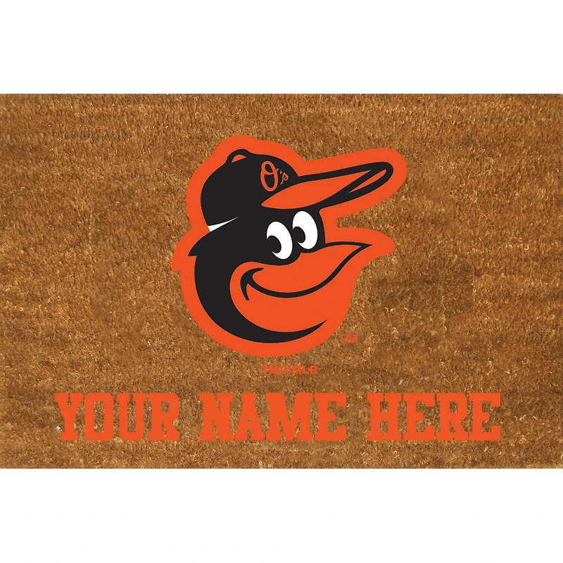 Baltimore Orioles 23'' x 35'' Personalized Door Mat
