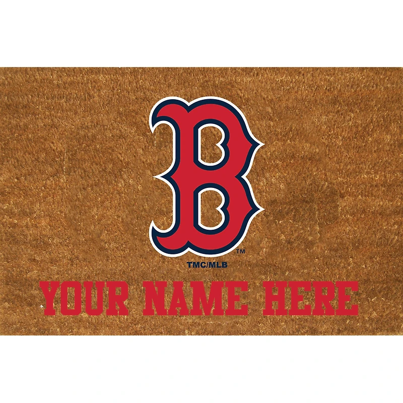 Boston Red Sox 23'' x 35'' Personalized Door Mat