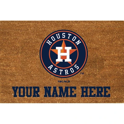 Houston Astros 23'' x 35'' Personalized Door Mat