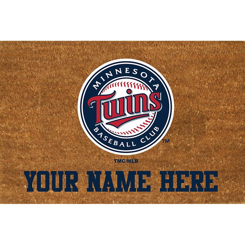 Minnesota Twins 23'' x 35'' Personalized Door Mat