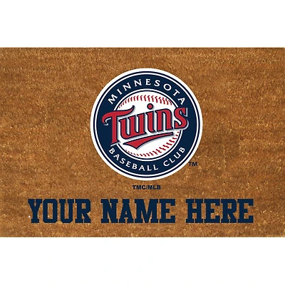 Minnesota Twins 23'' x 35'' Personalized Door Mat