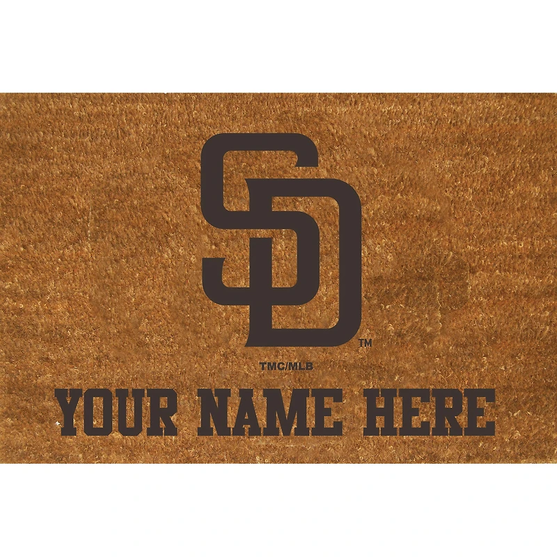 San Diego Padres 23'' x 35'' Personalized Door Mat