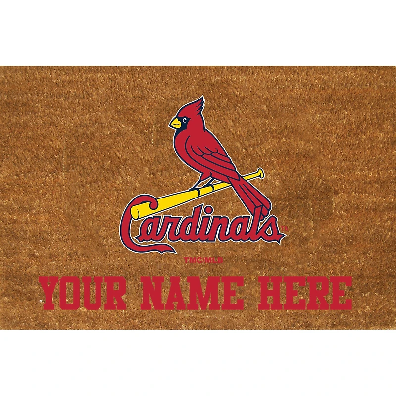 St. Louis Cardinals 23'' x 35'' Personalized Door Mat