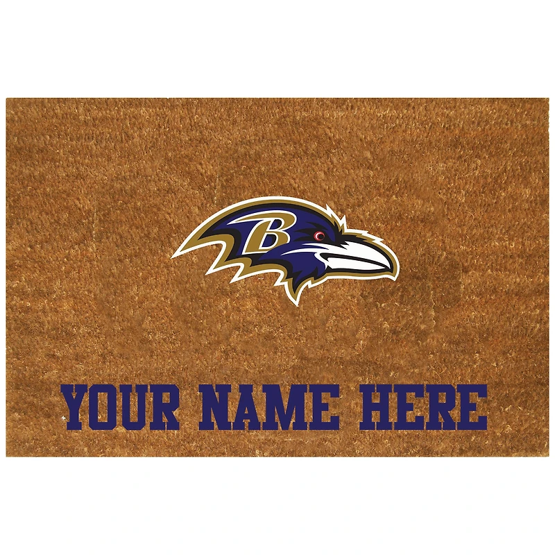 Baltimore Ravens 23'' x 35'' Personalized Door Mat