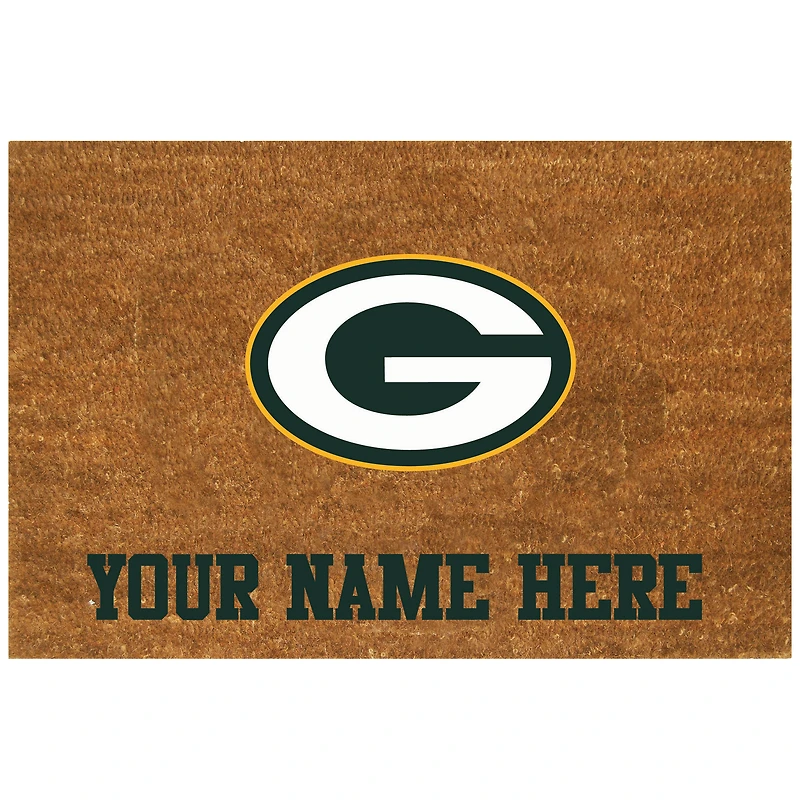 Green Bay Packers 23'' x 35'' Personalized Door Mat