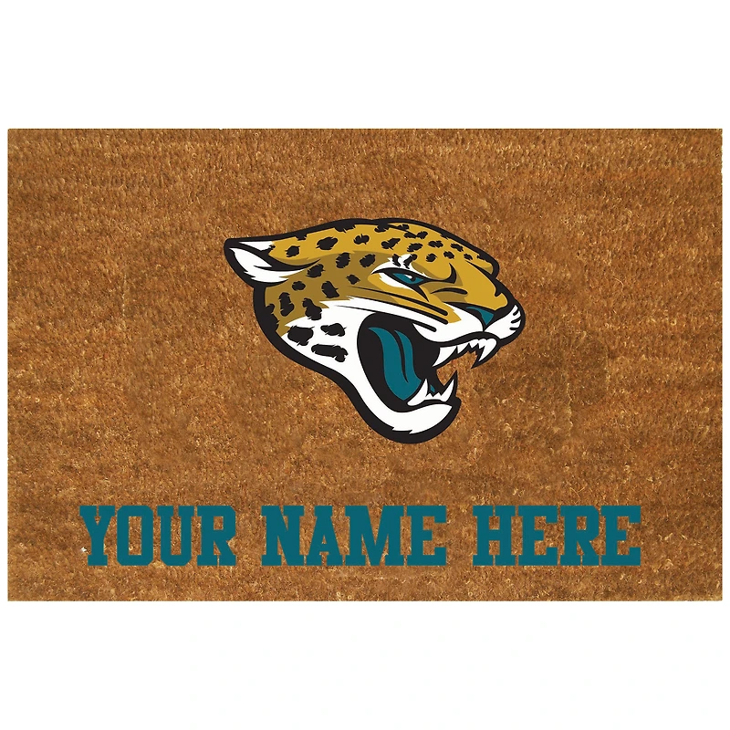 Jacksonville Jaguars 23'' x 35'' Personalized Door Mat
