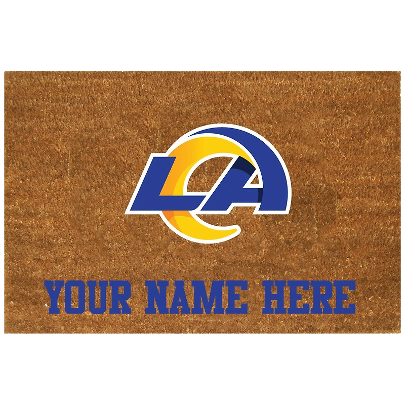 Los Angeles Rams 23'' x 35'' Personalized Door Mat