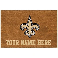 New Orleans Saints 23'' x 35'' Personalized Door Mat