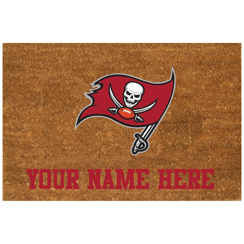 Tampa Bay Buccaneers 23'' x 35'' Personalized Door Mat