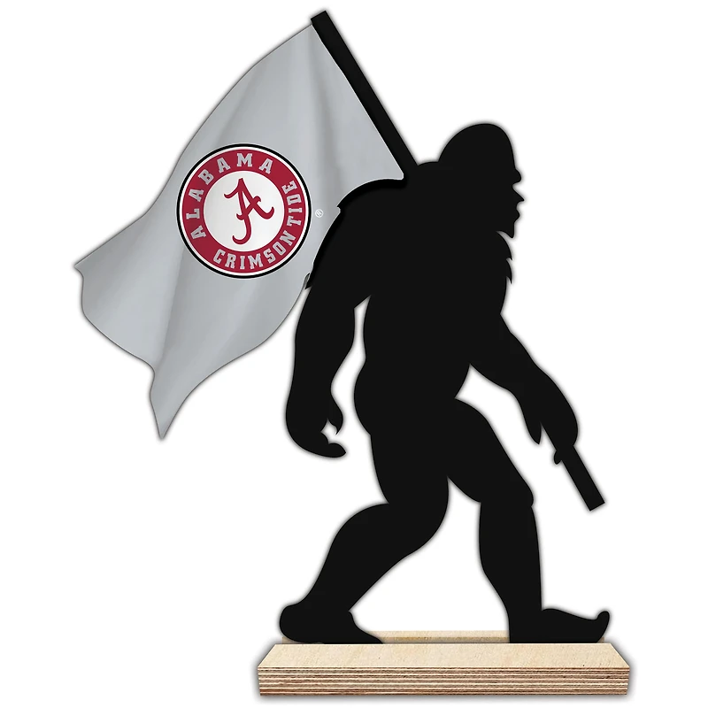 Alabama Crimson Tide 18'' Team Logo Bigfoot Silhouette Desktop Art