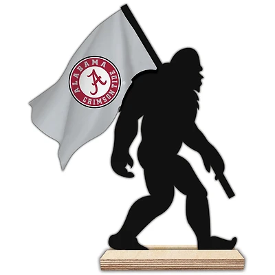 Alabama Crimson Tide 18'' Team Logo Bigfoot Silhouette Desktop Art