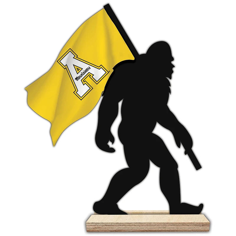 Appalachian State Mountaineers 18'' Team Logo Bigfoot Silhouette Desktop Art