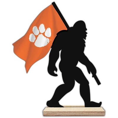 Clemson Tigers 18'' Team Logo Bigfoot Silhouette Desktop Art