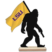 LSU Tigers 18'' Team Logo Bigfoot Silhouette Desktop Art