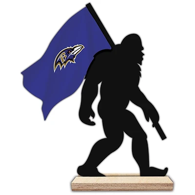 Baltimore Ravens 18'' Team Logo Bigfoot Silhouette Desktop Art