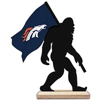 Denver Broncos 18'' Team Logo Bigfoot Silhouette Desktop Art