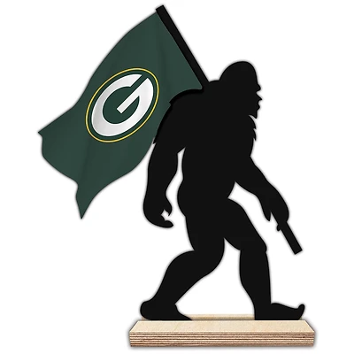 Green Bay Packers 18'' Team Logo Bigfoot Silhouette Desktop Art
