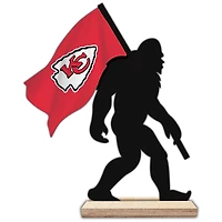 Kansas City Chiefs 18'' Team Logo Bigfoot Silhouette Desktop Art