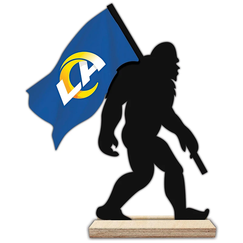 Los Angeles Rams 18'' Team Logo Bigfoot Silhouette Desktop Art