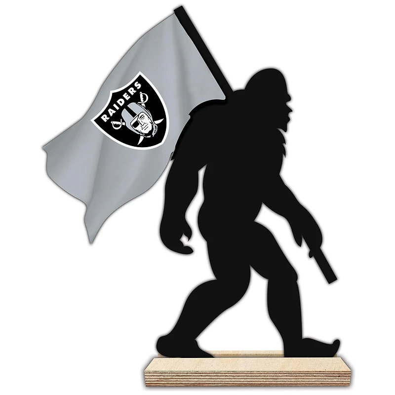 Las Vegas Raiders 18'' Team Logo Bigfoot Silhouette Desktop Art