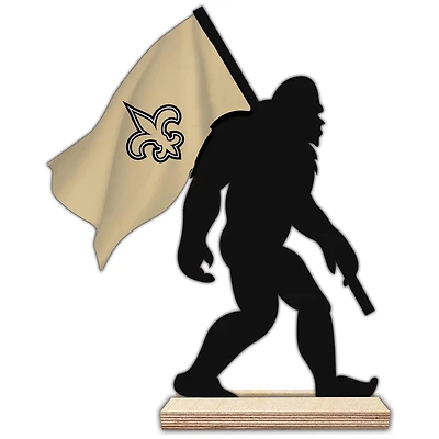 New Orleans Saints 18'' Team Logo Bigfoot Silhouette Desktop Art