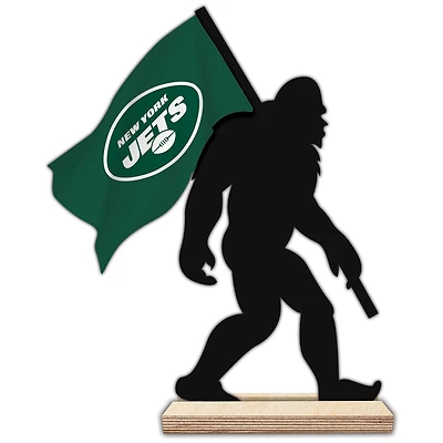 New York Jets 18'' Team Logo Bigfoot Silhouette Desktop Art