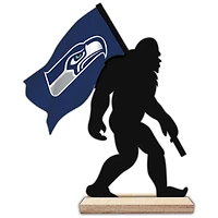 Seattle Seahawks 18'' Team Logo Bigfoot Silhouette Desktop Art