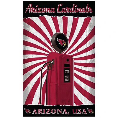 Arizona Cardinals 11'' x 19'' Retro Pump Location Sign