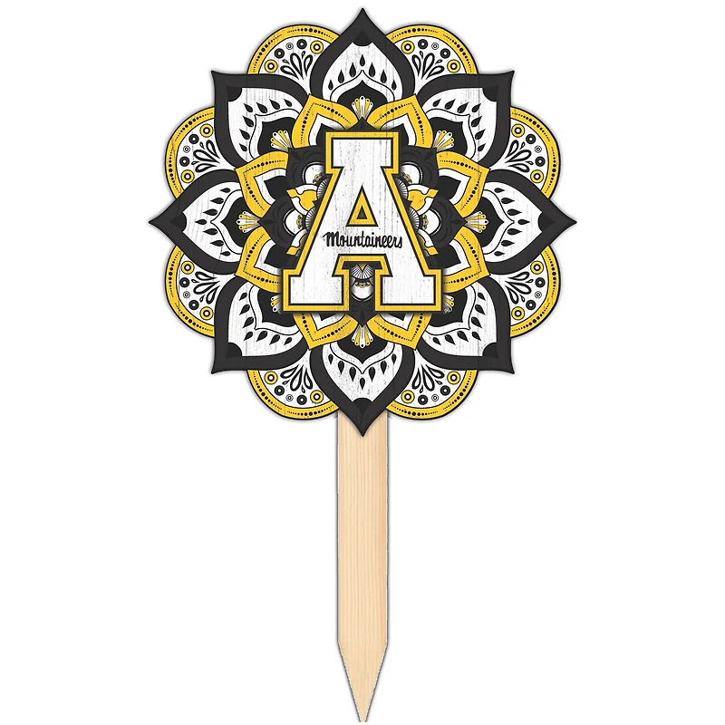 Appalachian State Mountaineers 18'' x 12'' Mandala Yard Stake