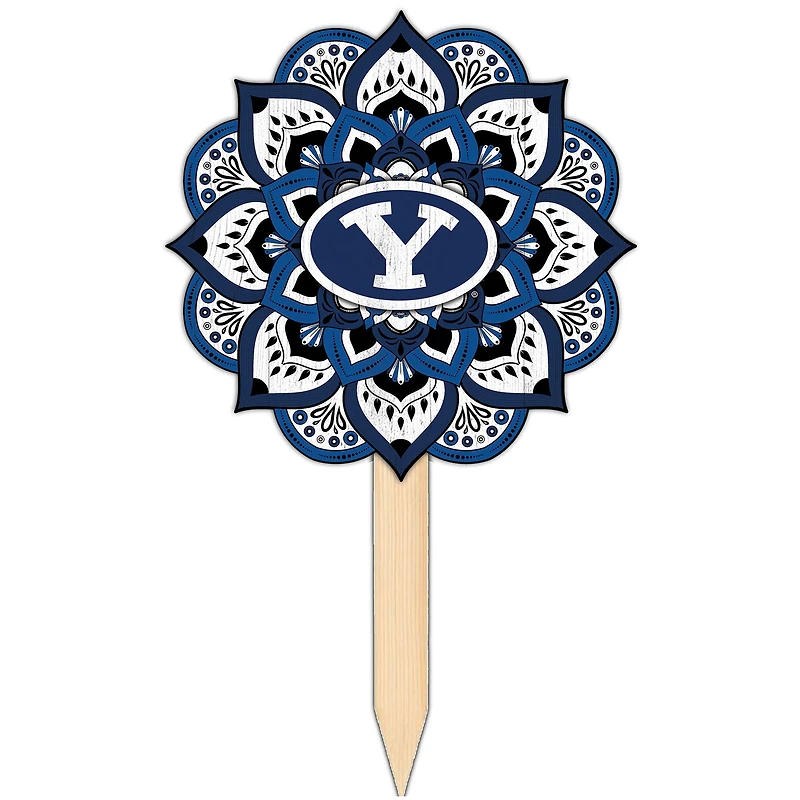 BYU Cougars 18'' x 12'' Mandala Yard Stake
