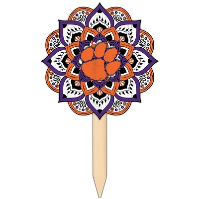 Clemson Tigers 18'' x 12'' Mandala Yard Stake