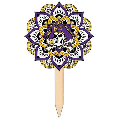 ECU Pirates 18'' x 12'' Mandala Yard Stake