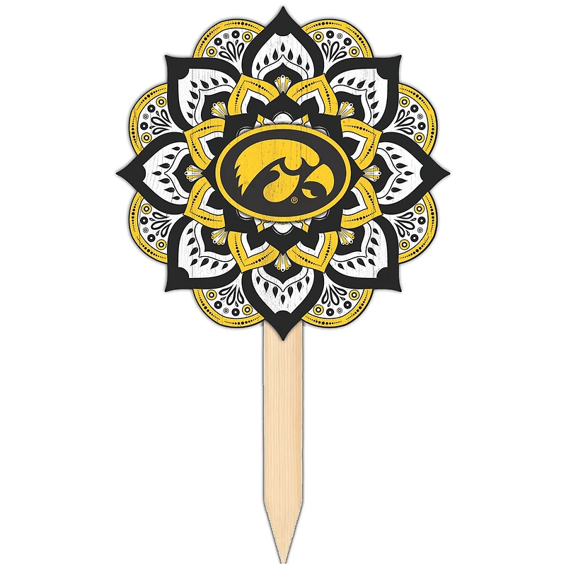 Iowa Hawkeyes 18'' x 12'' Mandala Yard Stake