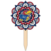 Kansas Jayhawks 18'' x 12'' Mandala Yard Stake