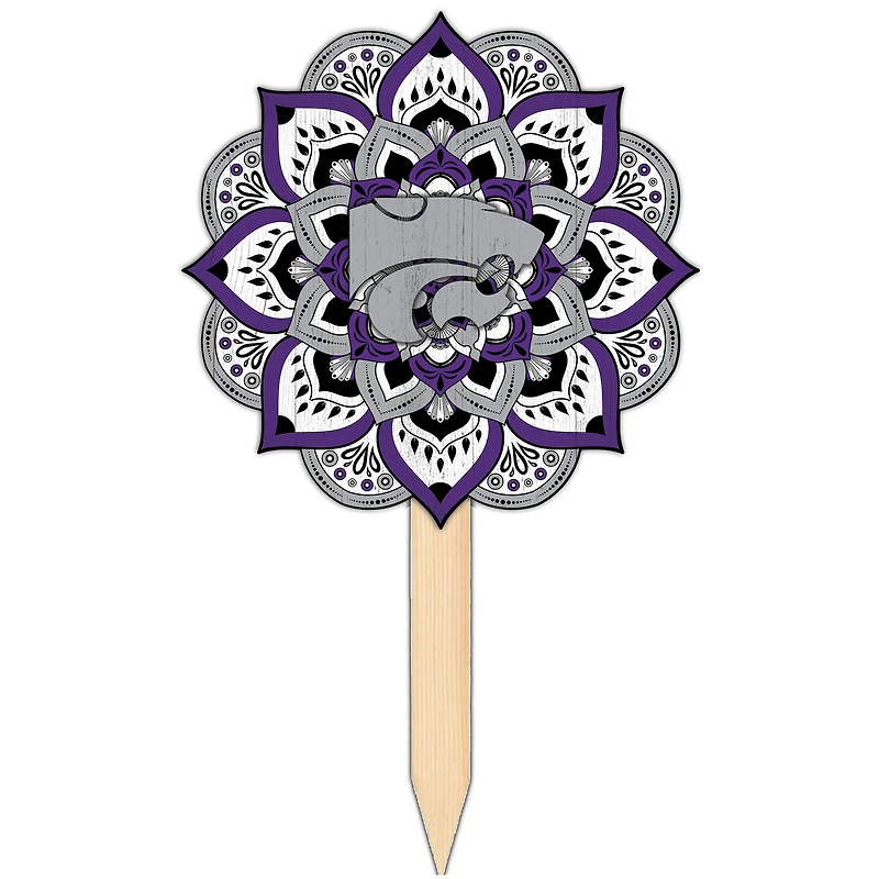Kansas State Wildcats 18'' x 12'' Mandala Yard Stake