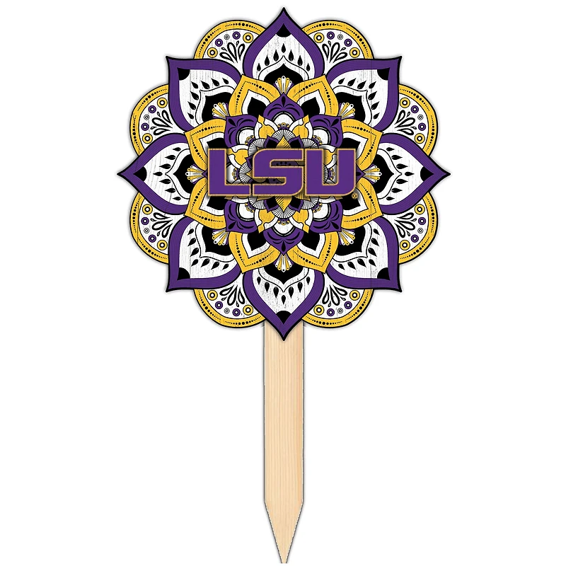 LSU Tigers 18'' x 12'' Mandala Yard Stake