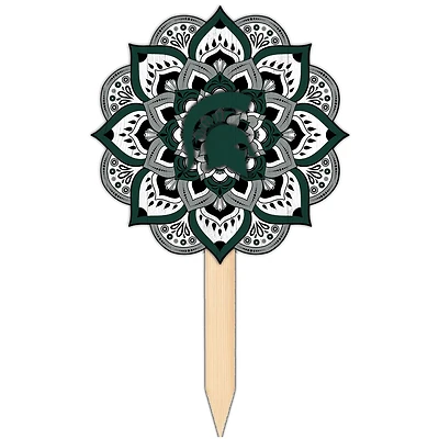 Michigan State Spartans 18'' x 12'' Mandala Yard Stake
