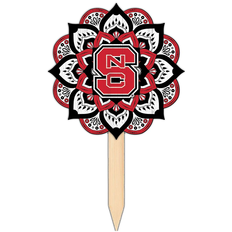 NC State Wolfpack 18'' x 12'' Mandala Yard Stake