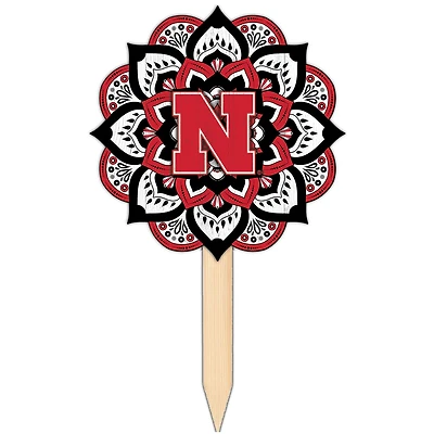 Nebraska Huskers 18'' x 12'' Mandala Yard Stake