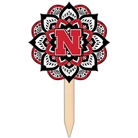 Nebraska Huskers 18'' x 12'' Mandala Yard Stake
