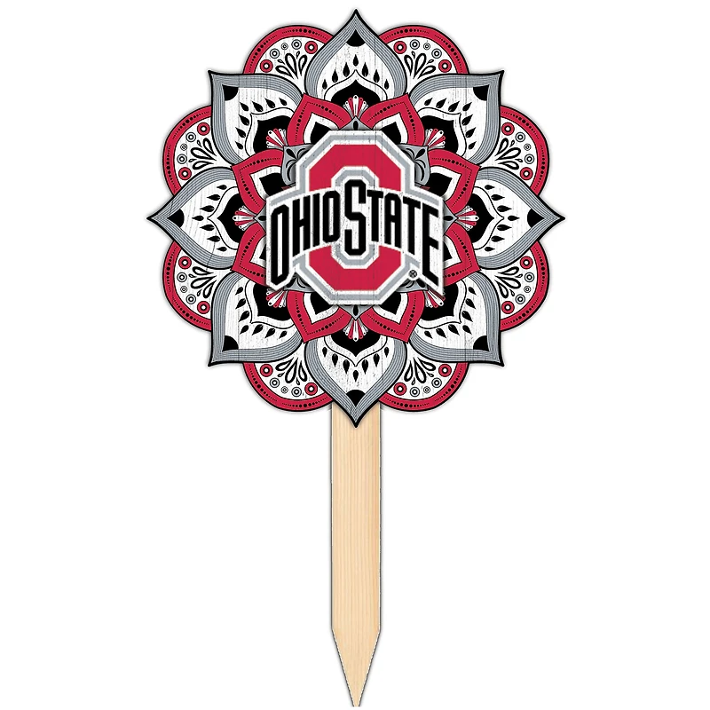Ohio State Buckeyes 18'' x 12'' Mandala Yard Stake