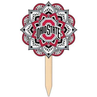 Ohio State Buckeyes 18'' x 12'' Mandala Yard Stake