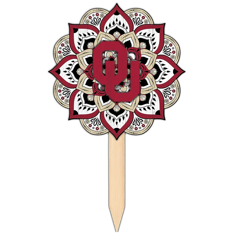 Oklahoma Sooners 18'' x 12'' Mandala Yard Stake