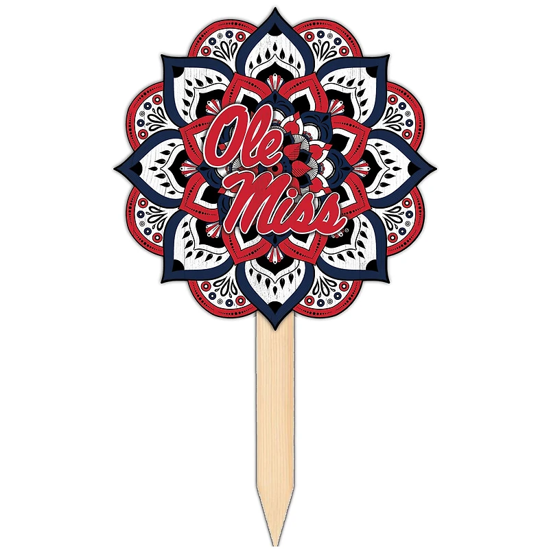 Ole Miss Rebels 18'' x 12'' Mandala Yard Stake