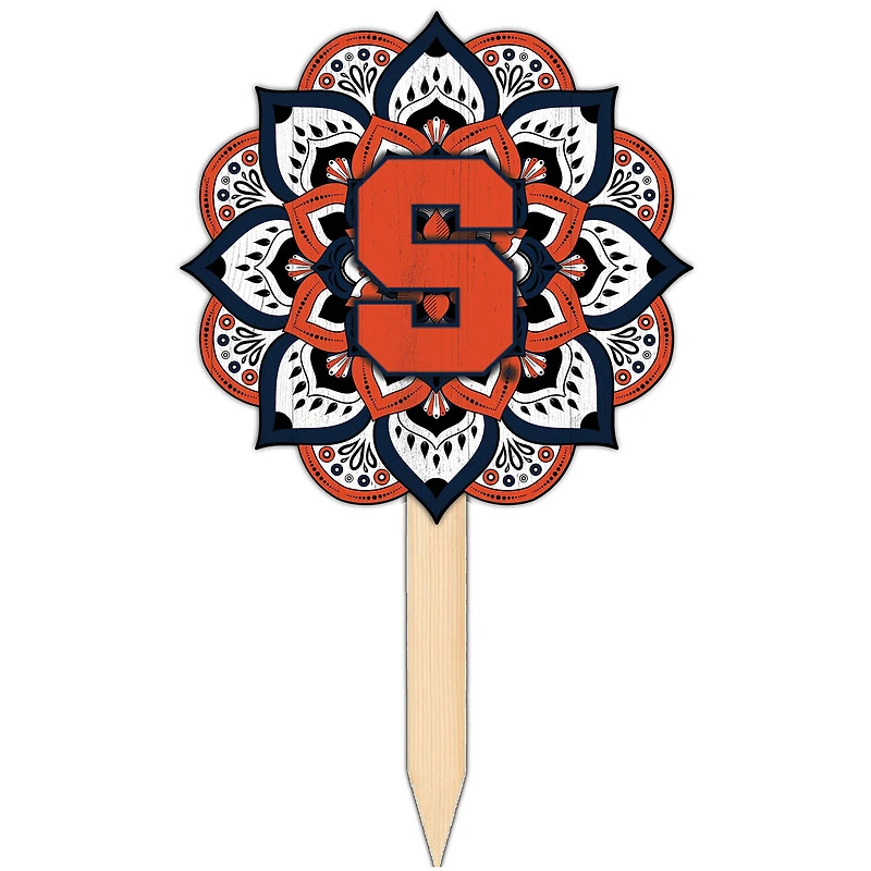 Syracuse Orange 18'' x 12'' Mandala Yard Stake